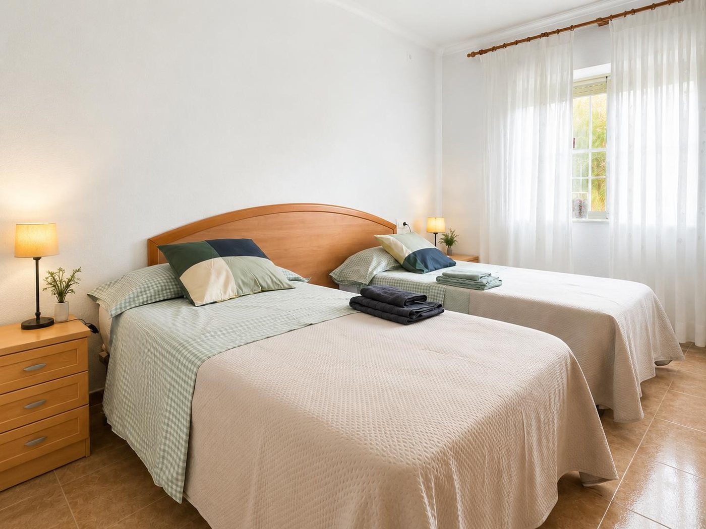 Dormitorio de dos camas